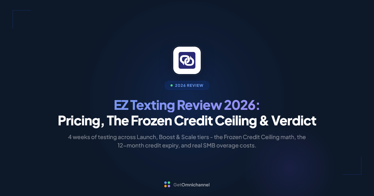 EZ Texting Review 2026: Pricing, The Frozen Credit Ceiling & Verdict