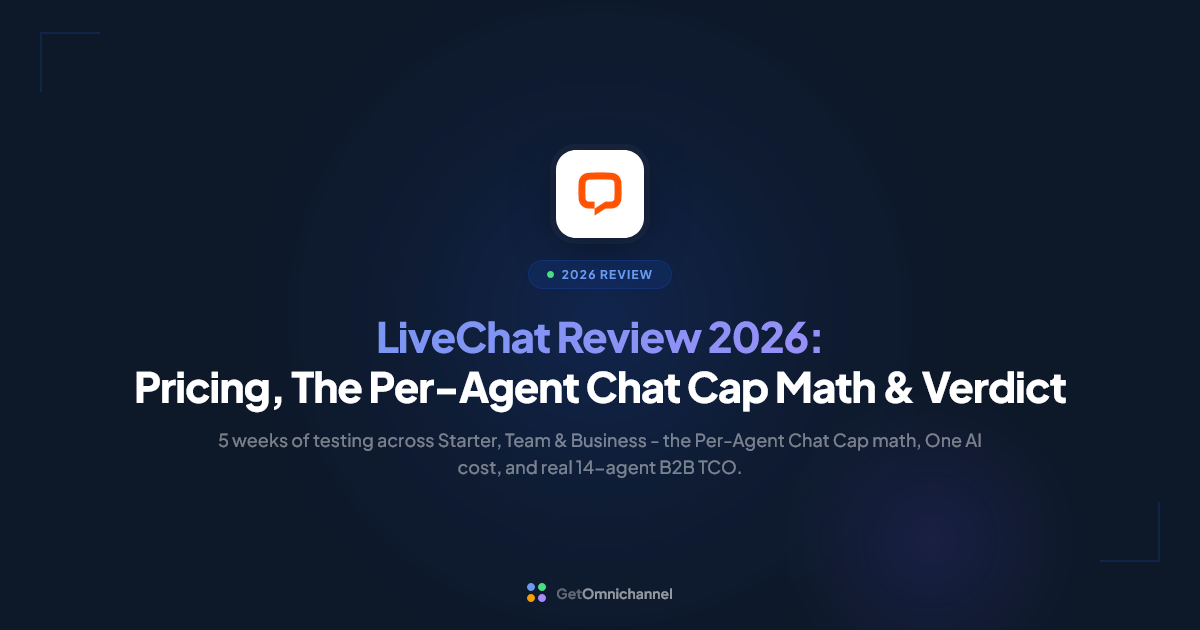 LiveChat Review 2026: The Per-Agent Chat Cap Hidden in the $19 Starter Sticker