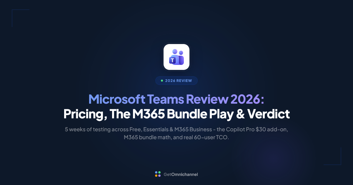 Microsoft Teams Review 2026: Pricing, The M365 Bundle Play & Verdict