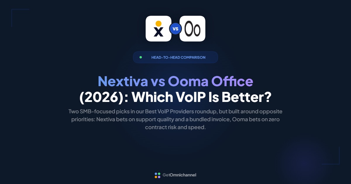 Nextiva vs Ooma Office (2026): Which VoIP Is Better?