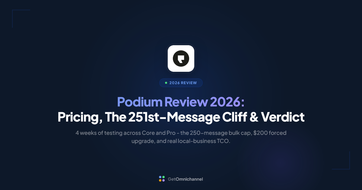 Podium Review 2026: Pricing, The 251st-Message Cliff & Verdict