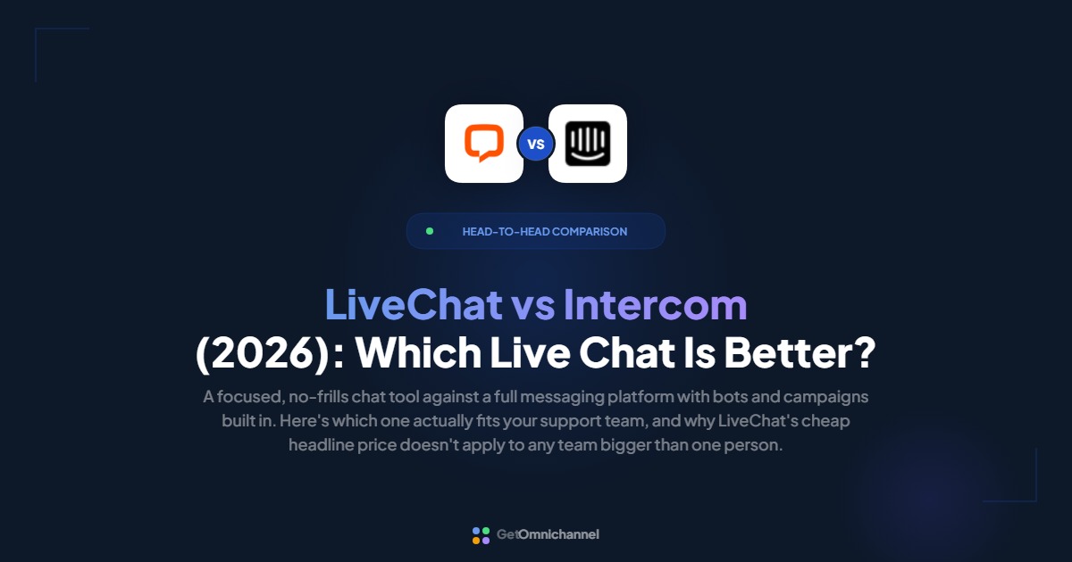 LiveChat vs Intercom (2026): Which Live Chat Is Better?